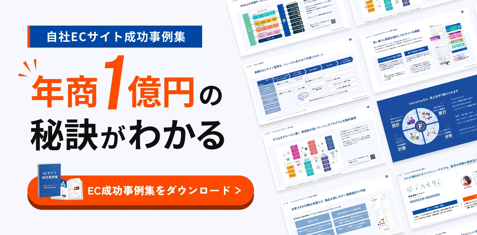 自社ECサイト成功事例集 年商1億円の秘訣がわかる EC成功事例集をダウンロード