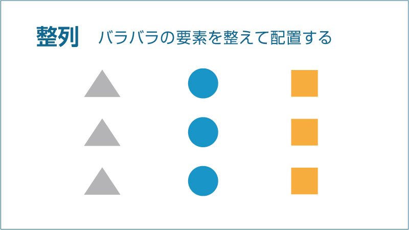 整列イメージ