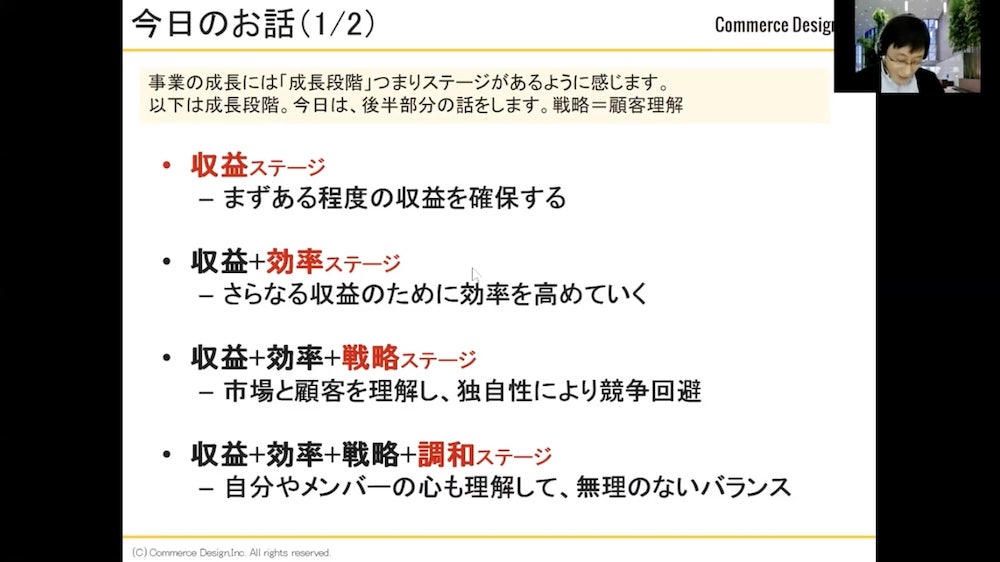 事業成長のステージ
