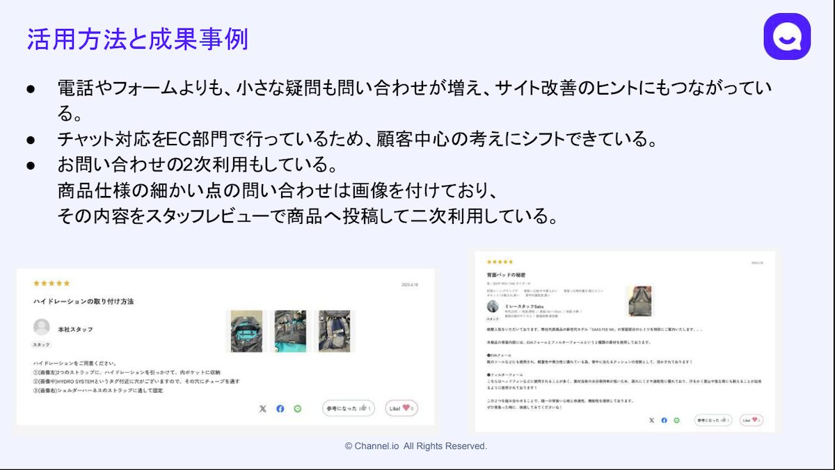 チャットの活用方法と成功事例を解説した図