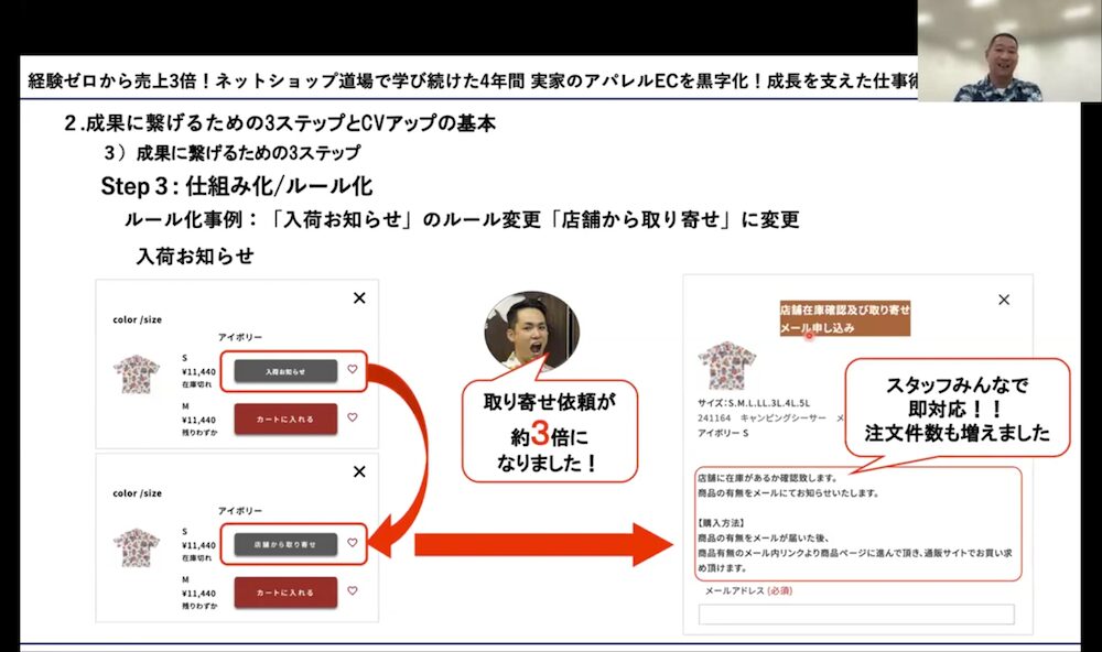 マンゴハウスが実施している商品取り寄せサービスの事例
