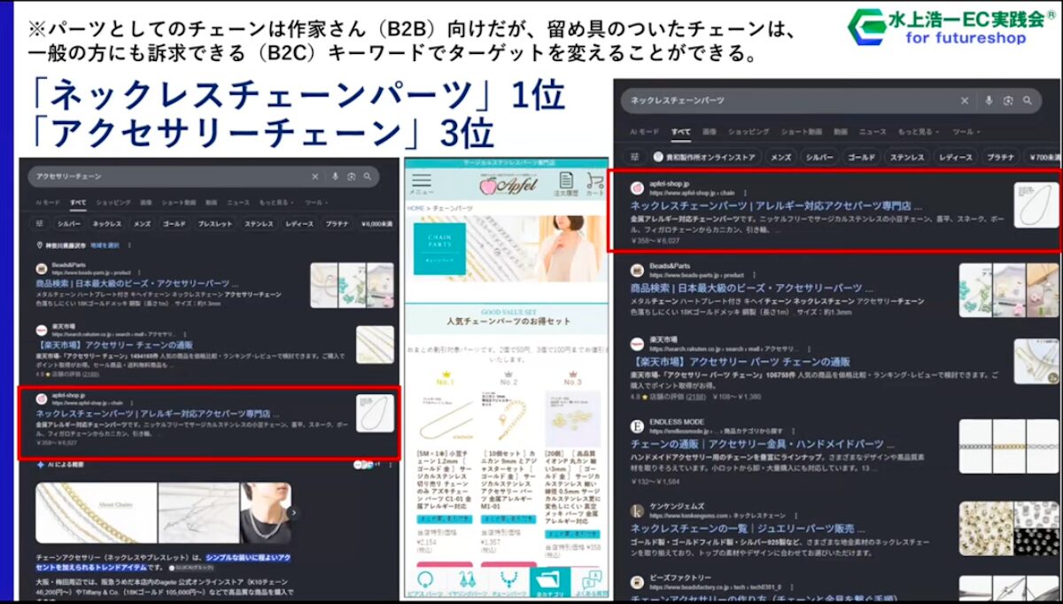 アップフェル様のSEO施策